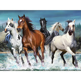 Five Horses - Diamond Painting Kit