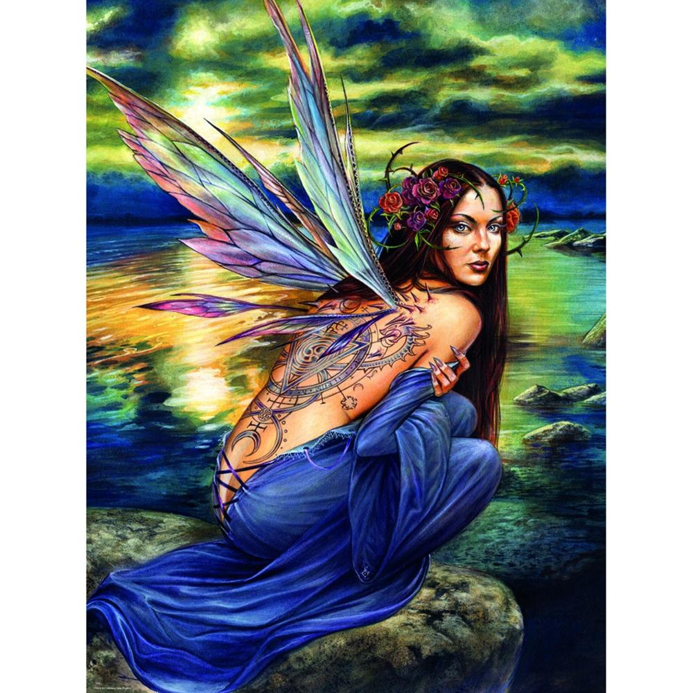 Blue Butterfly Fairy - Diamond Painting Kit