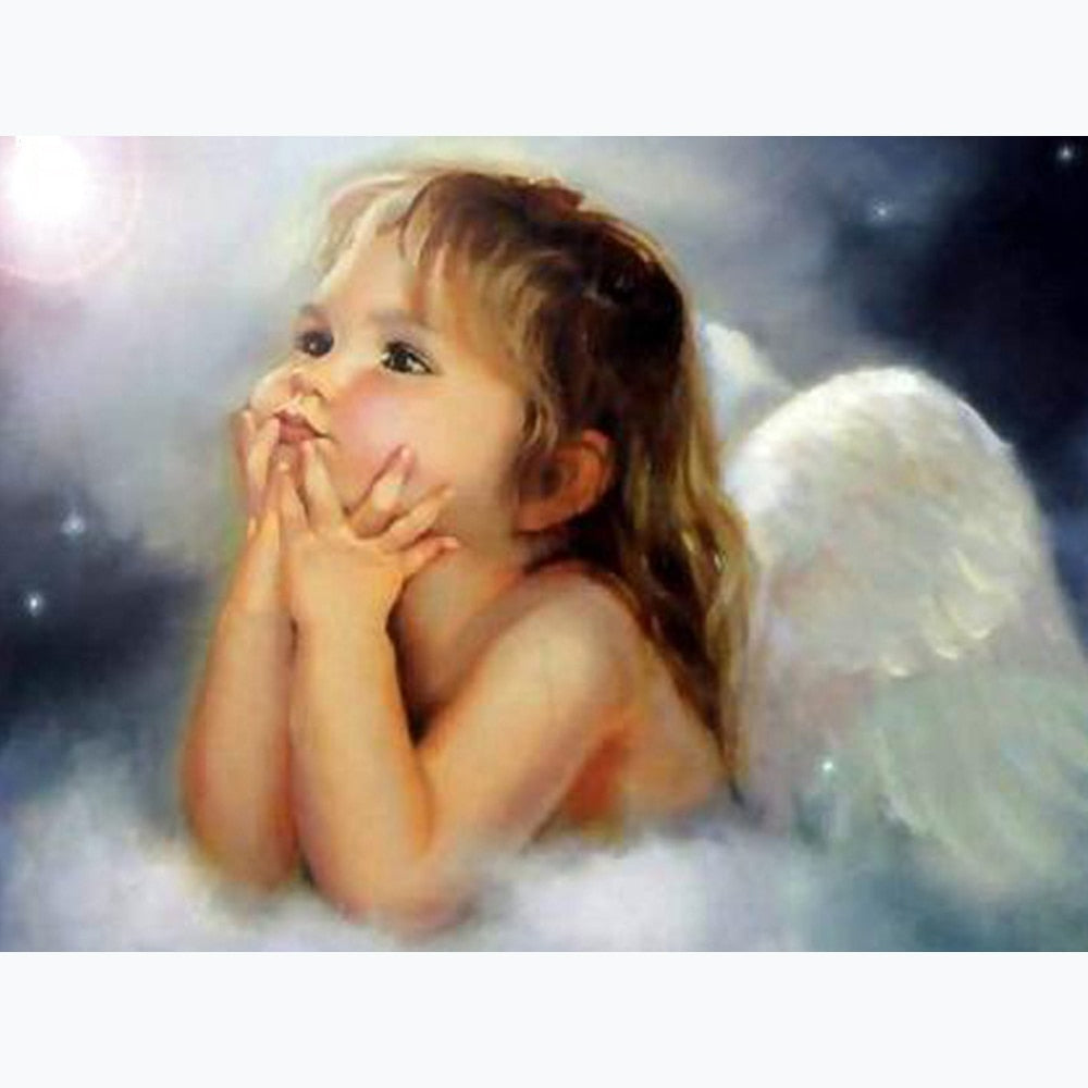 girl angel diamond painting kit