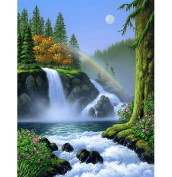 
                  
                    Rainbow Waterfall Diamond Painting Kit
                  
                
