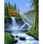 Rainbow Waterfall - Diamond Painting Kit