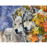 Snow Wolf Portrait - Diamond Painting Kit