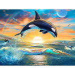 Dolphin Jump - Diamond Painting Kit