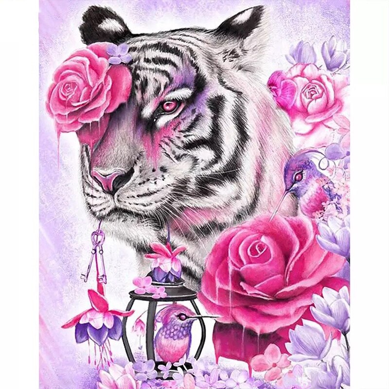 Rose Tiger - Diamond Painting Kit