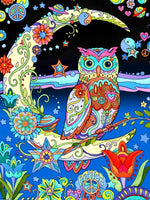 Moon Owl - Diamond Painting Kit