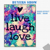 Live Laugh Love - Diamond Painting Kit