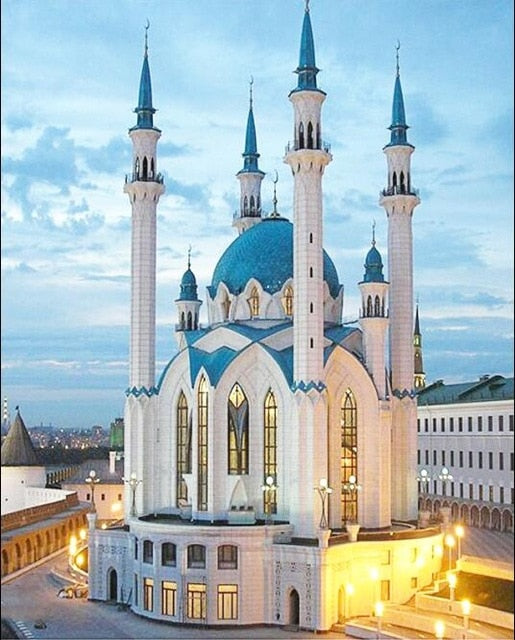Illuminated Mosque - Diamond Painting Kit