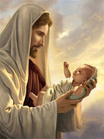 Blessing From Jesus On Baby  - Diamond Painting Kit