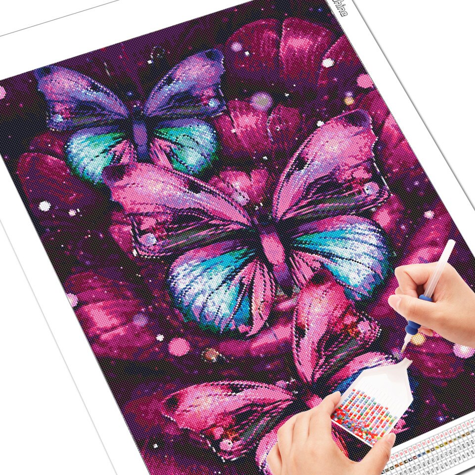 Triple Butterfly - Diamond Painting Kit