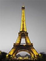 Yellow Eiffel Tower - Diamond Painting Kit