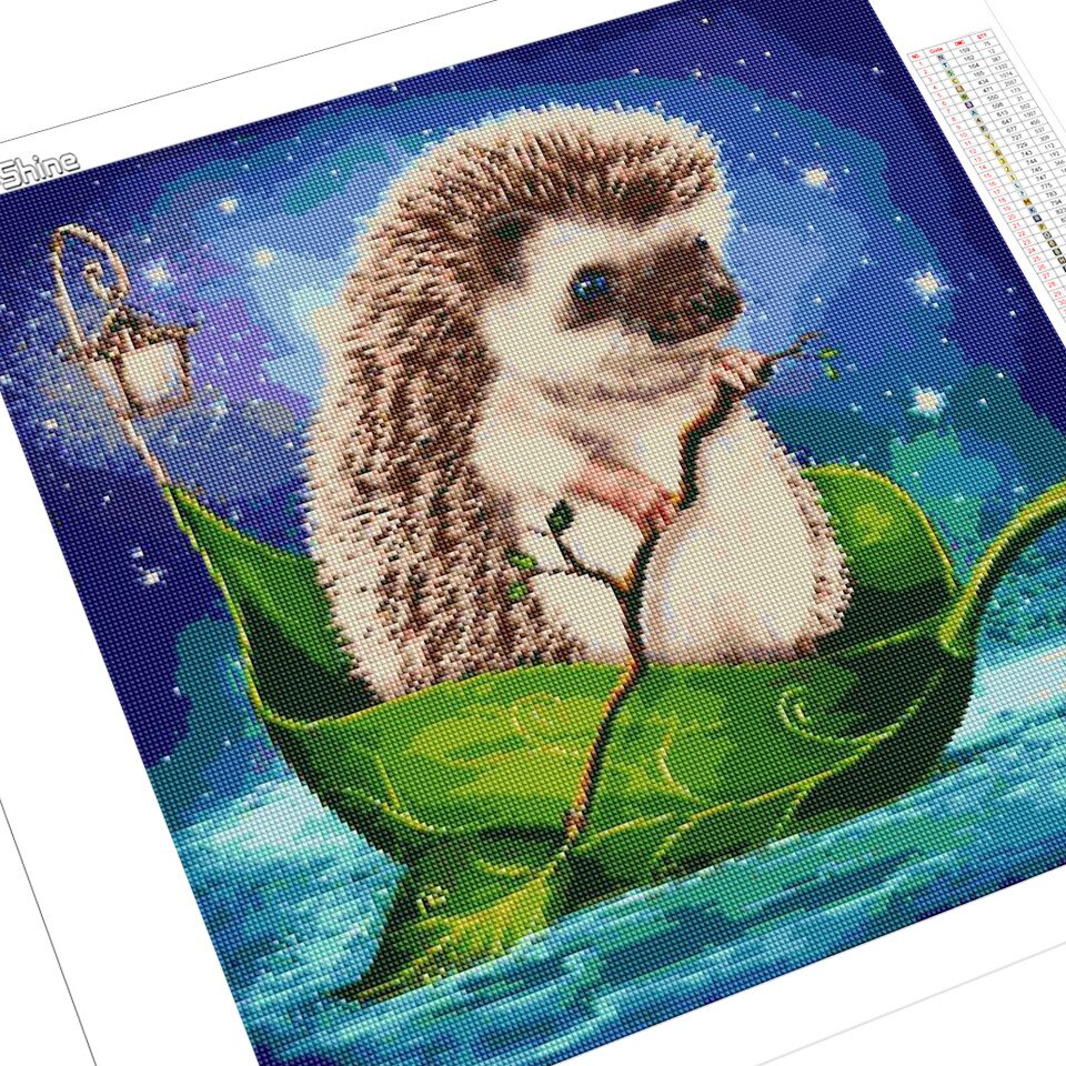 Sailing Hedgehog - Diamond Painting Kit