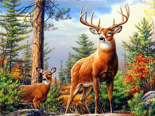 Deer Rush - Diamond Painting Kit