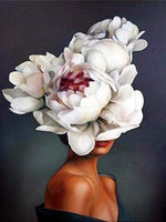 Blossoming Flower Hat Woman- Diamond Painting Kit