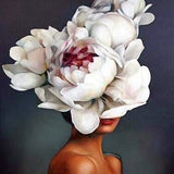 Blossoming Flower Hat Woman- Diamond Painting Kit