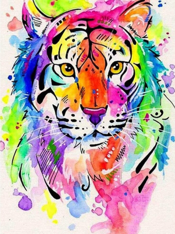 Tiger Colors - Diamond Painting Kit