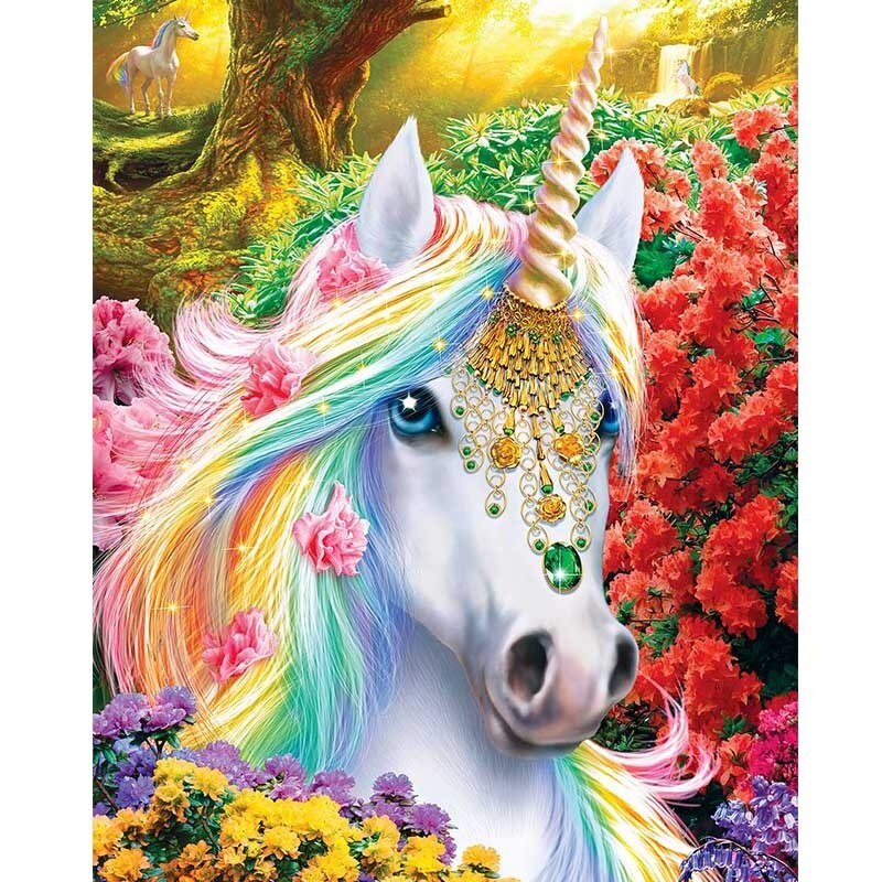 Embellished Unicorn  - Diamond Painting Kit