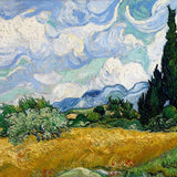 Vincent van Gogh " Wheatfield with Cypresses" - Diamond Painting Kit
