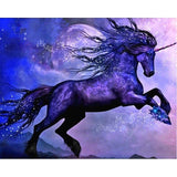 Purple Unicorn  - Diamond Painting Kit