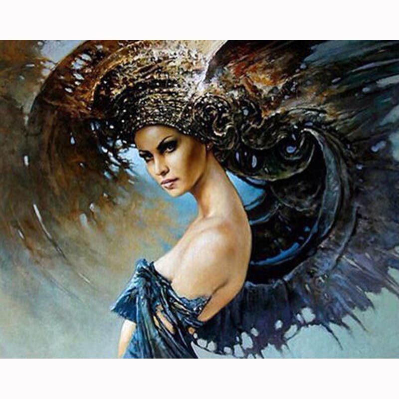 Black Angel Diamond Painting Kit