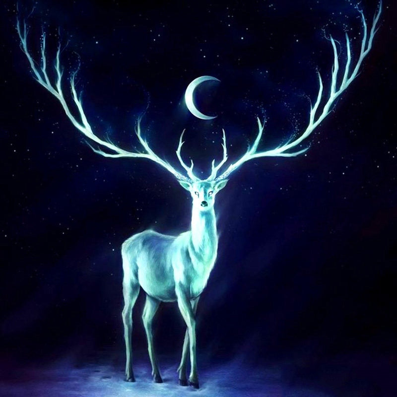 Glow In The Dark Deer - Diamond Painting Kit – Stiylo
