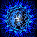 Blue Flower Mandala - Diamond Painting Kit