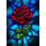 Rose Glass Painting - Diamond Painting Kit