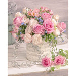 Pink Rose Bouquet - Diamond Painting Kit