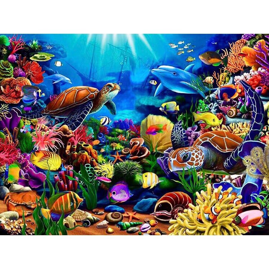 Colorful Underwater World - Diamond Painting Kit