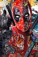 Graffiti Deadpool - Diamond Painting Kit