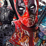 Graffiti Deadpool - Diamond Painting Kit