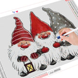 Three Santa Claus - Diamond Painting Kit