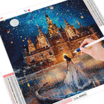 Walking Beauty Castle - Diamond Painting Kit