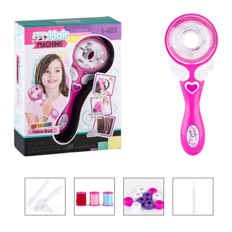  Electric Hair Braider Hair Braiding Machine Automatic Hair  Braiding Tools Portable Hair Twister Machine Device For Kids Teen Girls DIY  Hair Styling Salon Toy Kit