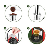 Refillable Capsule For Nespresso Coffee Maker
