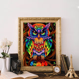 Rainbow Owl - Diamond Painting Kit