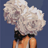 Flower Hat Girl - Paint By Number Kit
