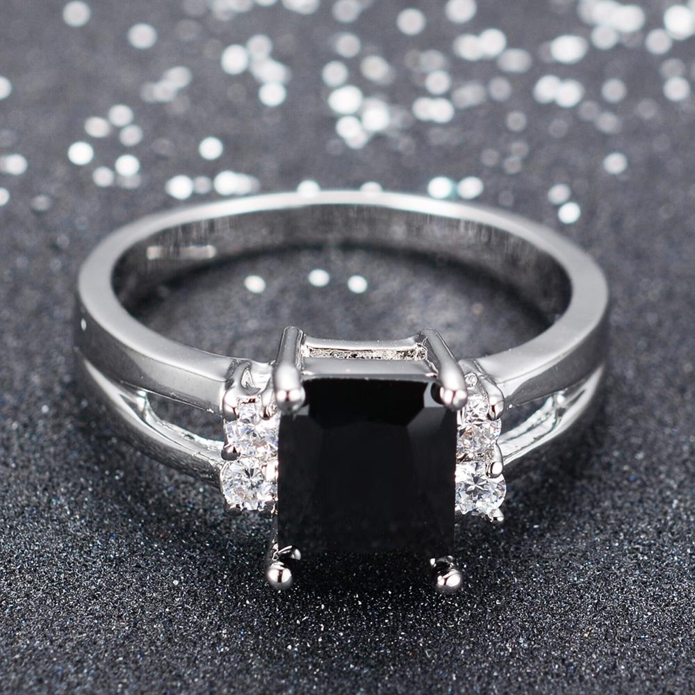 Square Stone Women Engagement Ring