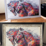 Horse Pair - Diamond Painting Kit
