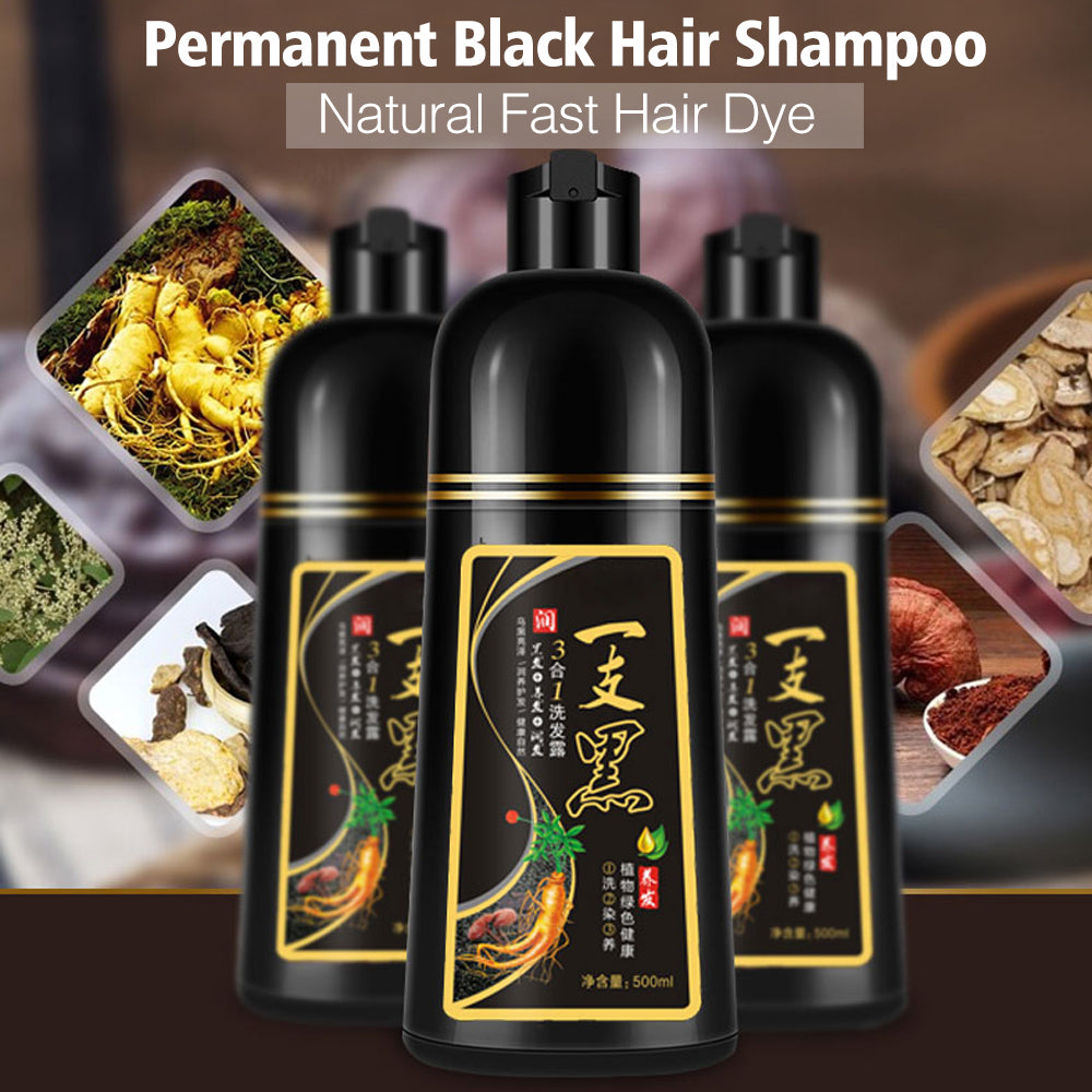 Natural Herbal Extract  Hair Dye Shampoo