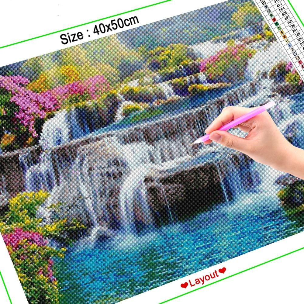 Gorgeous Waterfalls - Diamond Painting Kit