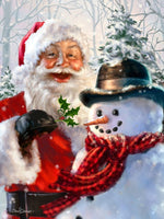 Santa & Snowman - Diamond Painting Kit