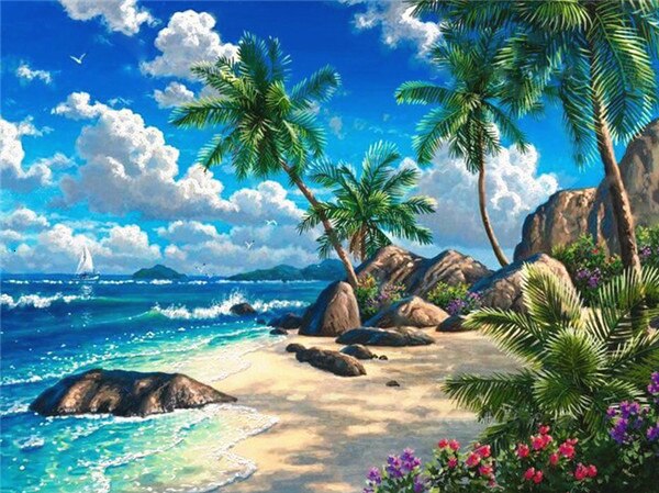 
                  
                    Green Beach  Diamond Painting Kit
                  
                