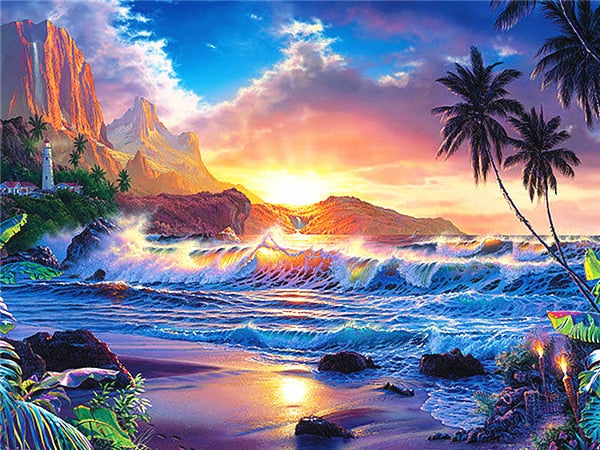 Beach Haven Diamond Painting Kit