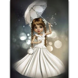 Girl Princess With Umbrella - Diamond Painting Kit
