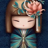 Blue Kimono Girl - Diamond Painting Kit