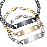 Customized Engraving Couple Name Bracelet