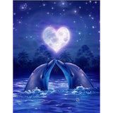 Love Dolphins - Diamond Painting Kit