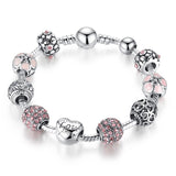 Love Flower Charm Bracelet