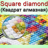 Diamond Painting Square Round Drills Beads Stone Gem