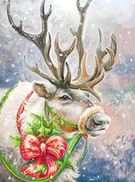 Christmas Deer Decoration - Diamond Painting Kit